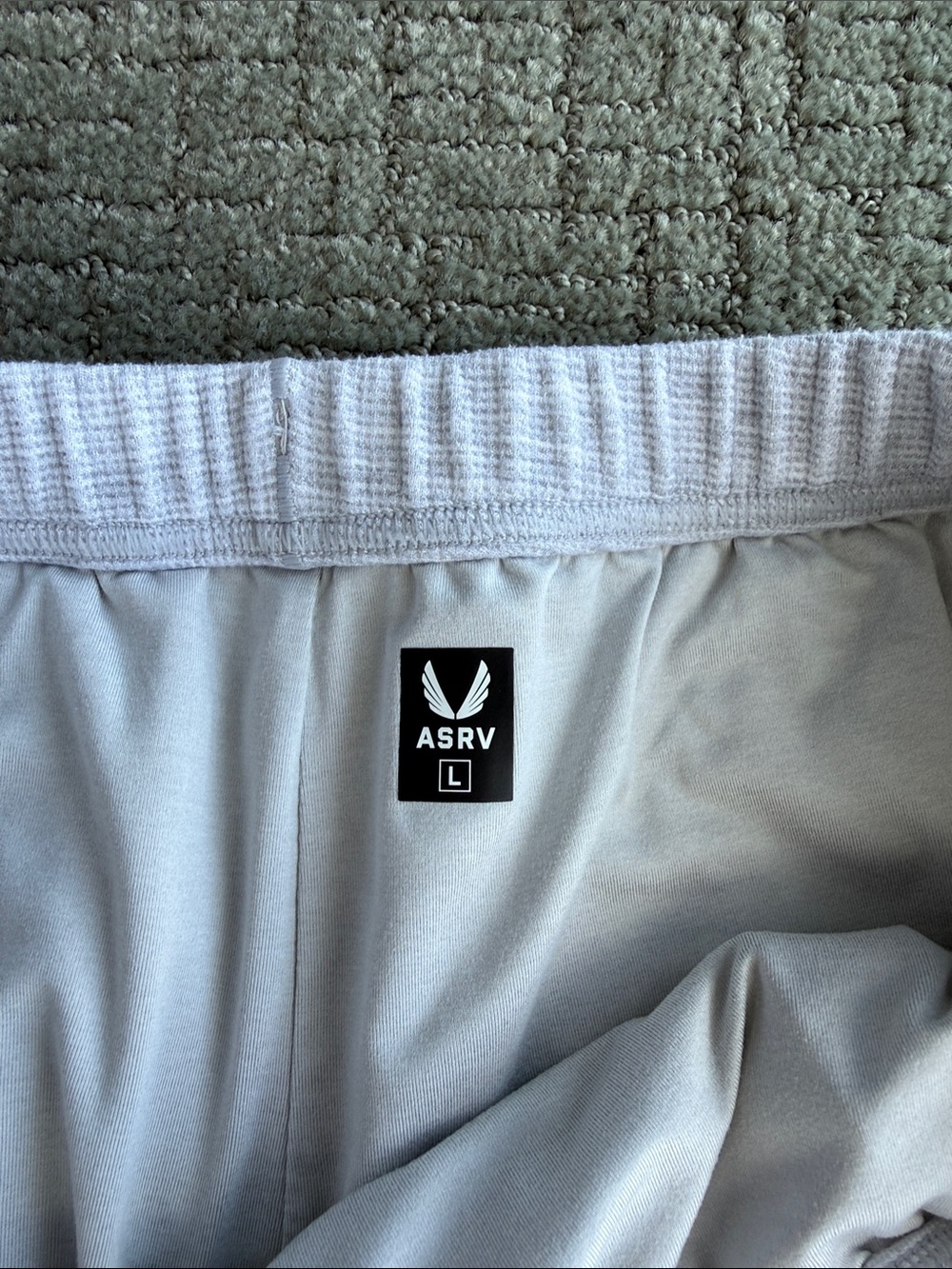 ASVR Men’s 0954. Waffle Knit Sweat Shorts - Picture 3 of 4